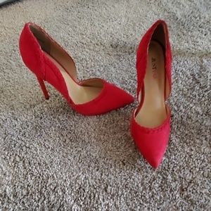 Just Fab Red 5" Heels